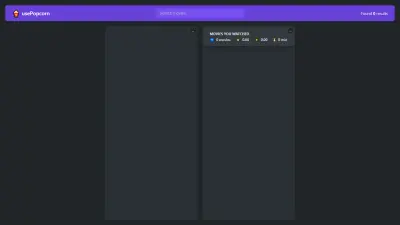 البحث وإدارة قائمة الأفلام