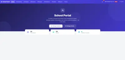 School Portal – Microservices School Management System