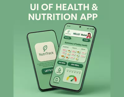 UI of HEALTH & NURITION APP