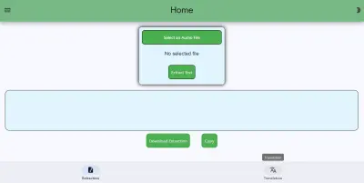 أداة استخراج نصوص الأصوات والترجمة