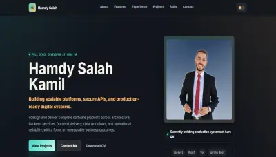برمجة وتطوير موقع معرض أعمال (Portfolio) احترافي ومتجاوب