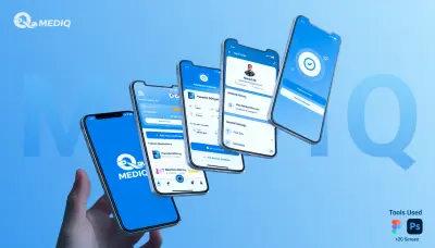 MEDIQ  – تطبيق إدارة طبية UI/UX Design