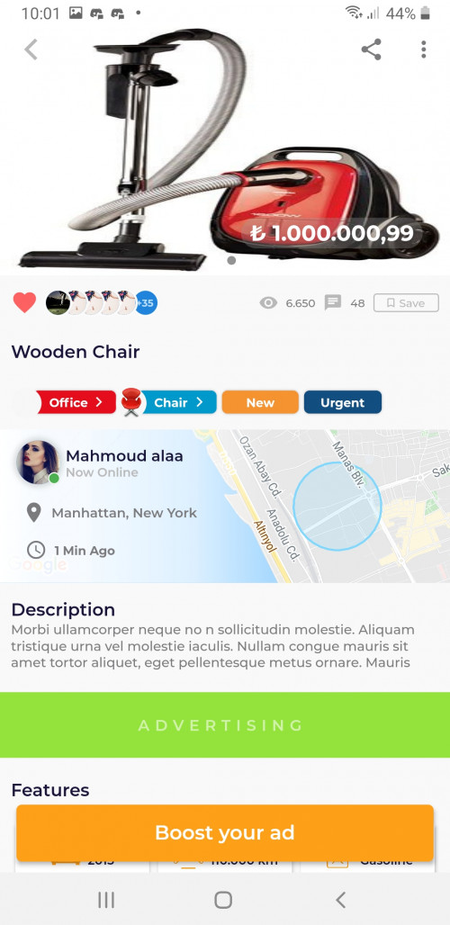 تطبيق ecommerce