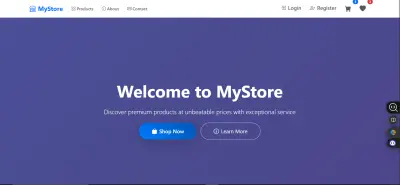 تصميم موقع متجر إلكترونى