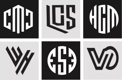 تصميم شعارات Monogram Logo