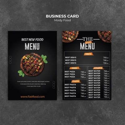 Professional Food Menu Design (Print & Digital)
