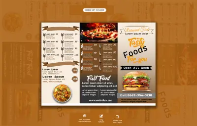 Professional Food Menu Design (Print & Digital