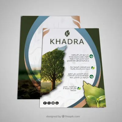 تصميم فلاير لبراند KHADRA