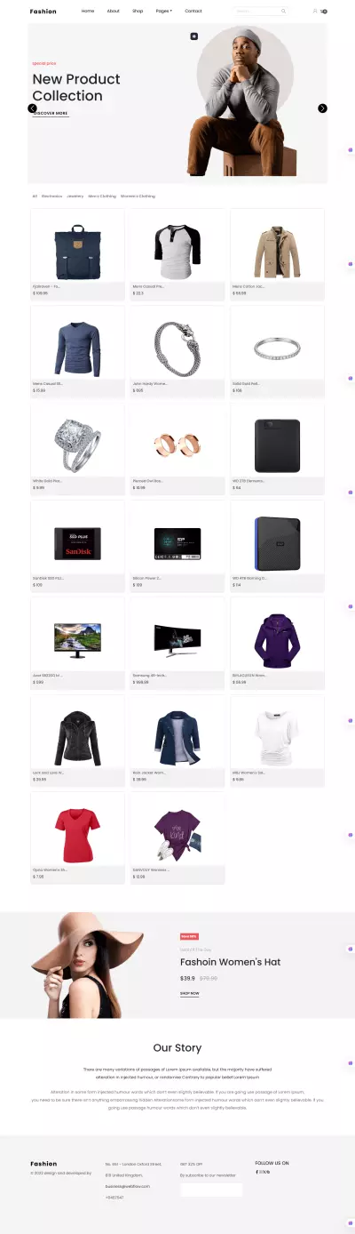 متجر إلكتروني تفاعلي باستخدام React وRedux – React E-Commerce