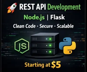 سأقوم بإنشاء API باستخدام Flask وربطها بقاعدة بيانات