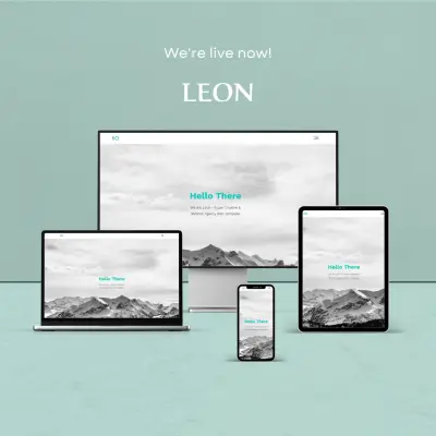 تطوير موقع Leon باستخدام HTML وCSS