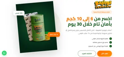 موقع Tornado – صفحة هبوط لمنتج (تسويقي)