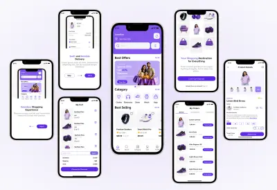 تصميم واجهات تطبيق متجر إلكتروني حديث باستخدام Figma