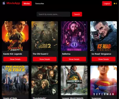 Movie App( React, Tailwind CSS, TMDB API)