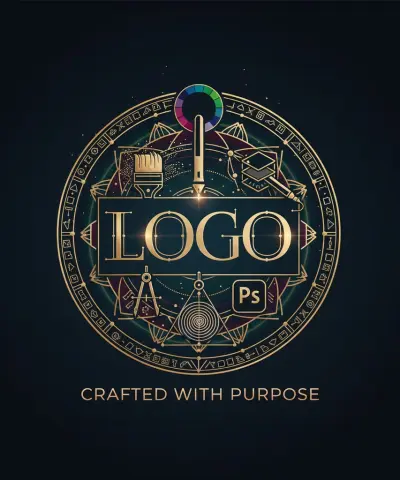 "شعار فاخر بطابع كلاسيكي | مناسب للعلامات الراقية"