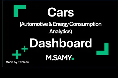 صورة العمل لوحة تحليل مواصفات السيارات العالمية واستهلاك الطاقة (Automotive & Energy Consumption Analytics)