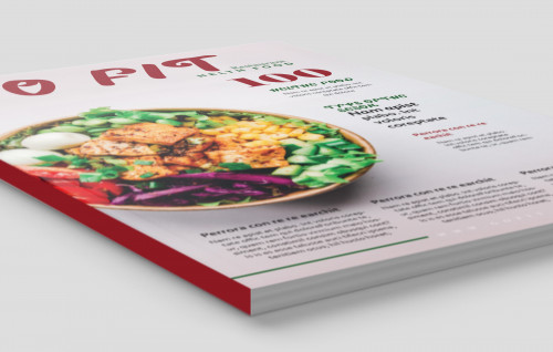 تصميم مجلة لصالح مطعم صحي