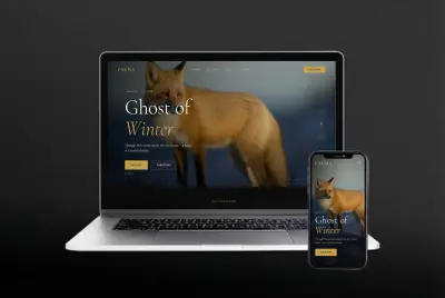 Cinematic Landing Page