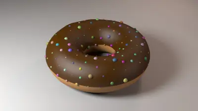 دوناتس 3d modeling