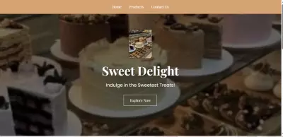 bakery web page