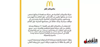 كتابة مقال بعنوان: مبيعات ماكدونالدز اليوم