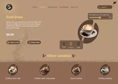 Coffee ordering website