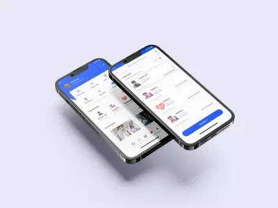 تصميم واجهات مستخدم لتطبيق عيادة