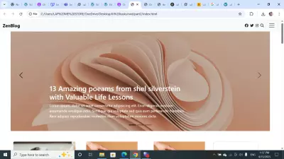 صفحة هبوط ZenBlog بتصميم أنيق وبسيط للمدونات الإلكترونية"