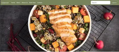 Greenish Restaurant Website