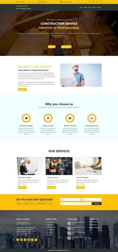 Construction website