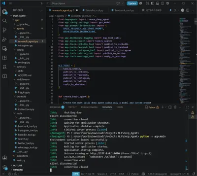 AI Social Media Agent | Deep Agent Automation System