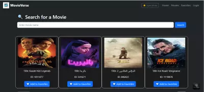 موقع عرض أفلام بـ React وTMDB API وRedux