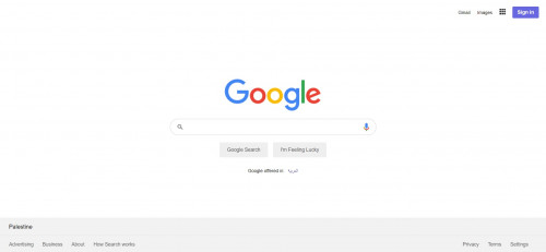 تصميم صفحة شبيه لصفحة Google