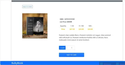 Bulky Book – E-Commerce MVC Web App