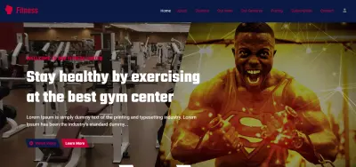 موقع Fitness - تطبيق متكامل لإدارة النوادي الرياضية (SPA)