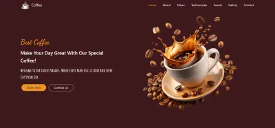 ☕ "Diesel Coffee" - موقع عصري لمقهى وروستري القهوة