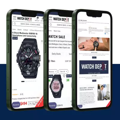 إعادة تصميم UI/UX لمتجر WatchDepot