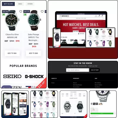 إعادة تصميم UI/UX لمتجر WatchDepot