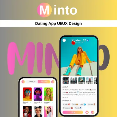 تصميم تطبيق تعارف UI/UX