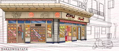 Greyscale to color ، concept art,  elabd