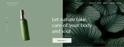 skin care landing page