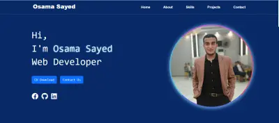 موقع ويب شخصي مصمم لعرض اعمالي السابقة