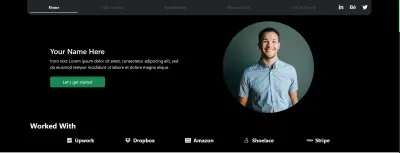 تصميم مدوّنة شخصية احترافية (Portfolio) بتصميم عصري