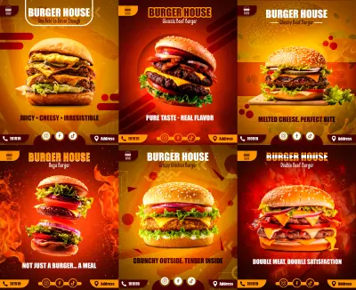 حمله اعلانيه لمطعم burger house