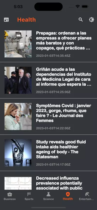 تطبيق الكتروني للاخبار الاقتصاديه والرياضية ....