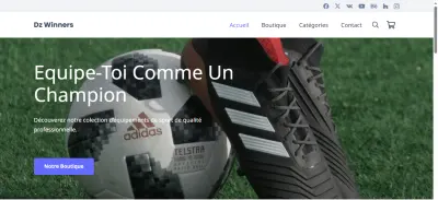 متجر الكتروني ووردبريس لمحل بيع لوازم الرياضة