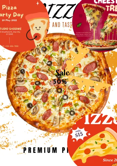 تصميم بوسترات إعلانية جذابة لمطعم