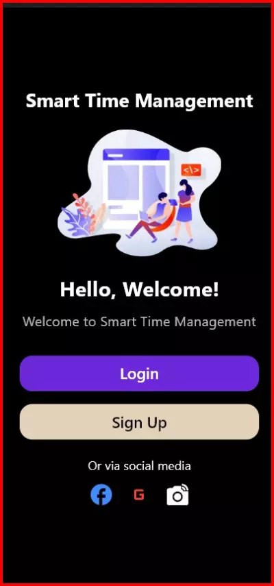 Smart Time Managment App