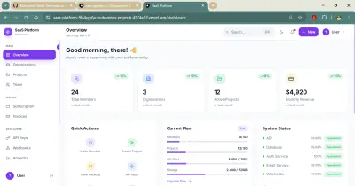 منصة SaaS متعددة المستأجرين (Multi-Tenant) بإدارة وصلاحيات متقدمة باستخدام Next.js