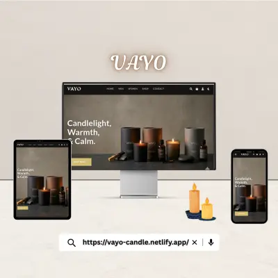 VAYO | متجر الكتروني للشموع